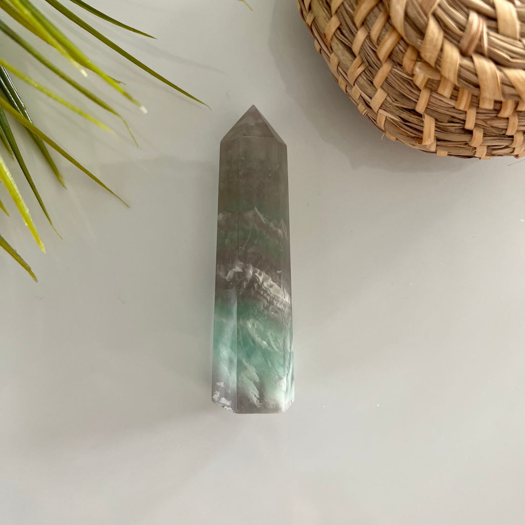 Fluorite zes vlaks obelisk image 1