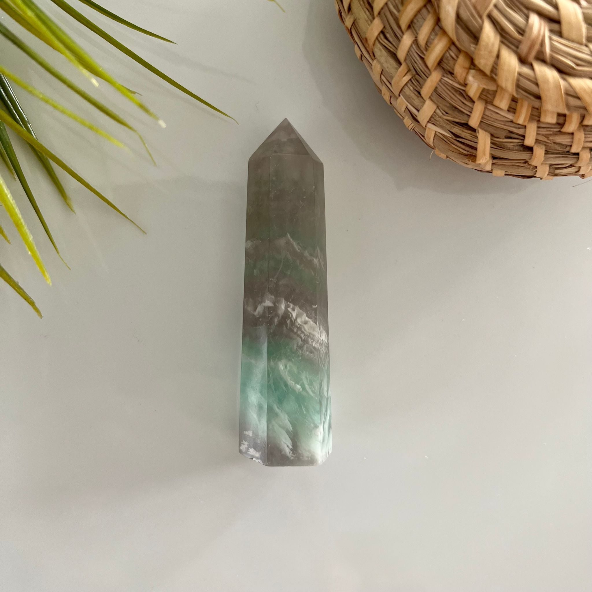 Fluorite zes vlaks obelisk image 1