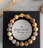 Dames armband tree of life - landschaps Jaspis image 4