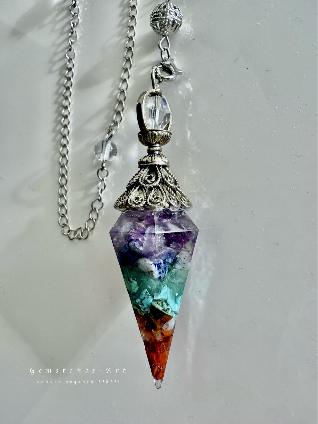 Pendel Orgonite 7 chakras De luxe image 0