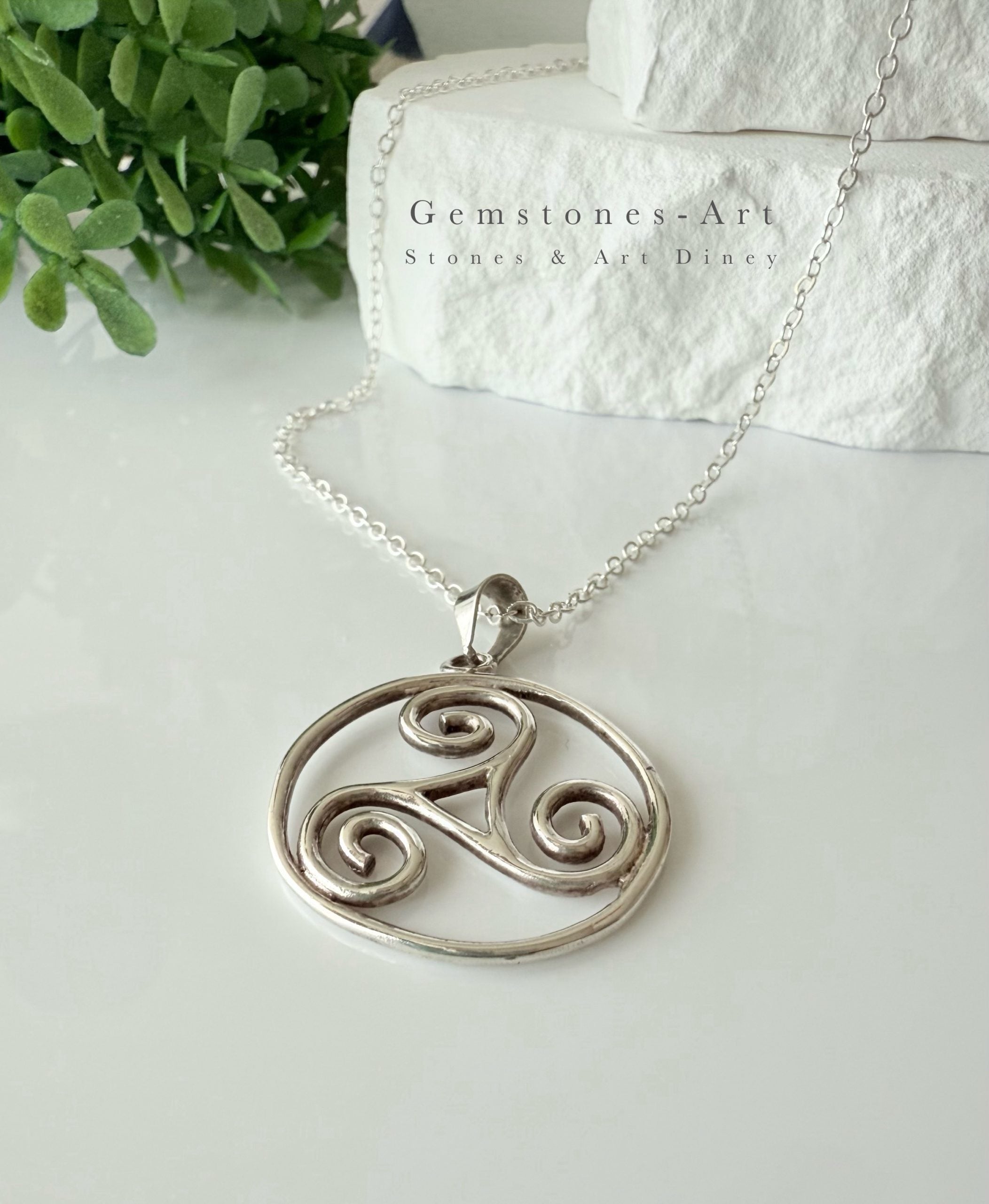Hanger keltisch Triskelion - 925 zilver image 1