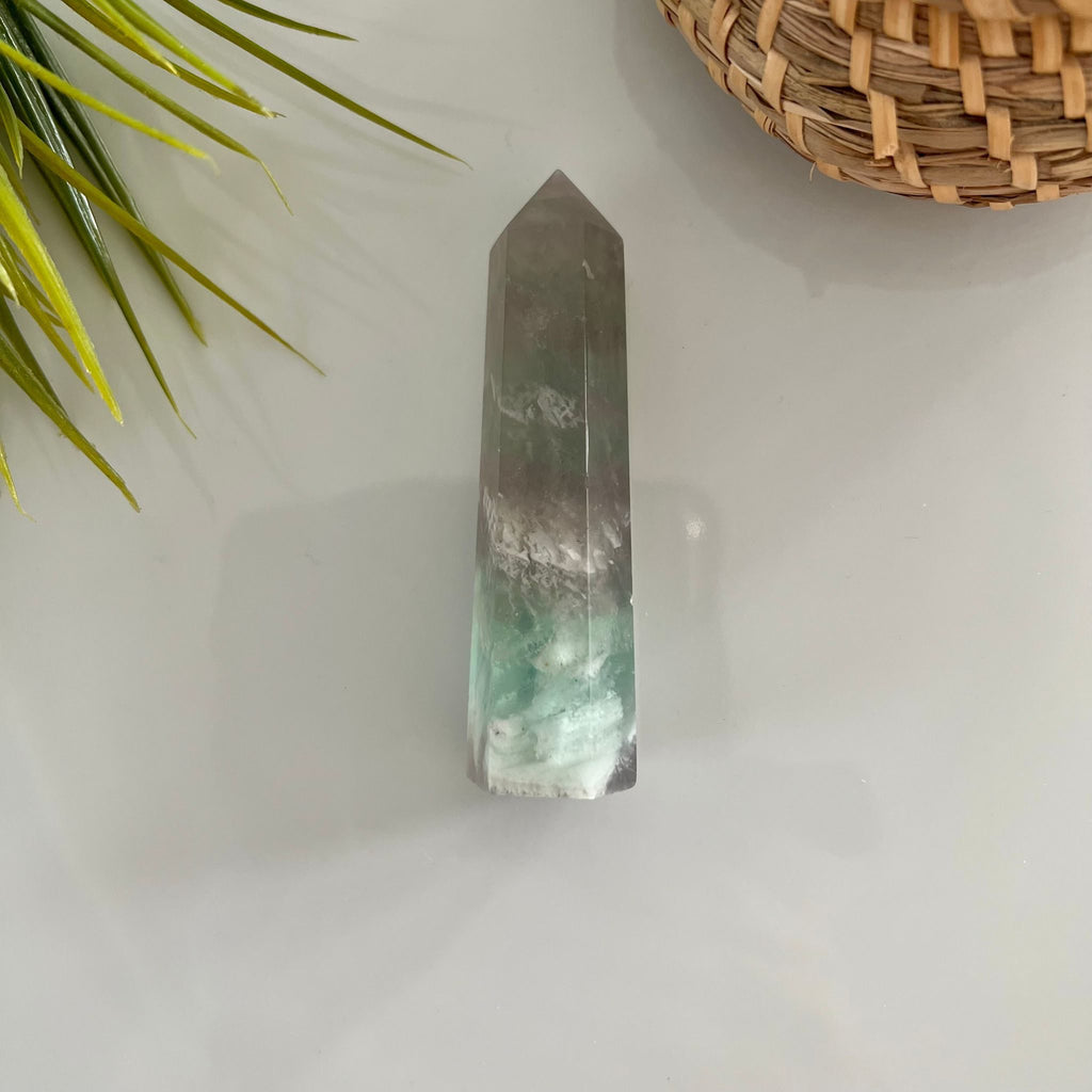 Fluorite zes vlaks obelisk image 2