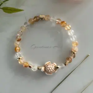 Dames armband Lemurian  ( golden healer)