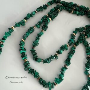 Ketting met split malachiet