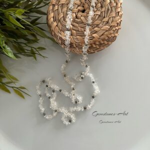 Ketting met split bergkristal