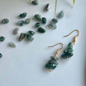 Oorbellen Mosagaat (handmade)