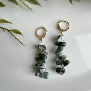 Oorbellen Mosagaat (handmade)