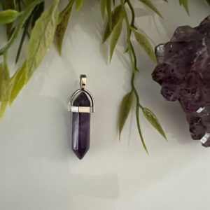 Hanger Amethist Dubbeleinder