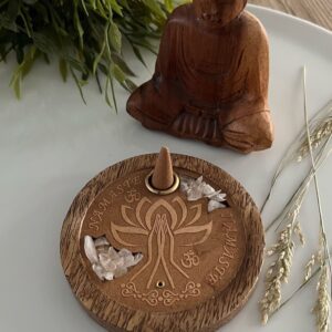 Wierook houder rond lotus