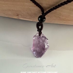 Amethist Hanger + ketting Tibetaans