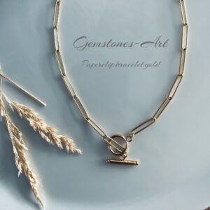 Ketting / goudkleurig met kapittel slotje