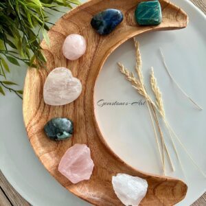 Houten oplaad schaal Maan