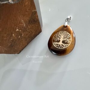 Tijgeroog  hanger - tree of life