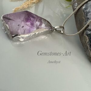 Amethist hanger + ketting