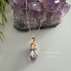 Amethist Hanger met ketting