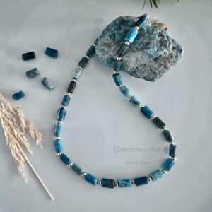 Apatite ketting Native / tube kraal
