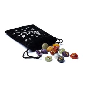 Runen Edelstenen Orakel set - 7 chakra’s