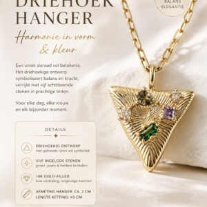 Gold filled 14K triangle